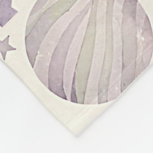 Boho Watercolor Ruimte & Planeten Naadloos Patroon Fleece Deken
