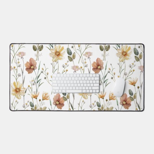 Boho Watercolor Wildflower (Clavier et souris)