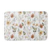 Boho Watercolor Wildflower Badmat (Voorkant)