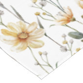 Boho Watercolor Wildflower Tafelkleed (Gekanteld)