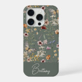 Boho Watercolor Wildflowers Pattern  (Verso)