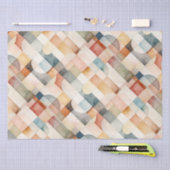 Boho Waterverf Abstracte Kunst Tissuepapier (Craft)