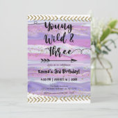 Boho Waterverf Arrow Young vertrekt drie dagen in Kaart (Staand voorkant)