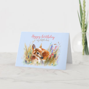 Boho Waterverf Baby Deer Greep Kaart