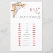 Boho Waterverf Baby shower Game Baby (Voorkant)