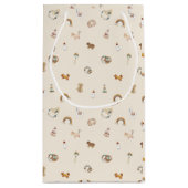 Boho Waterverf Baby shower Small Gift Bag Klein Cadeauzakje (Achterkant)