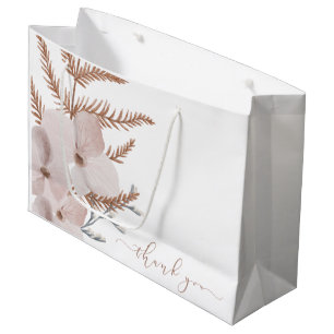 Boho Waterverf Bloem Geschenktas Groot Cadeauzakje