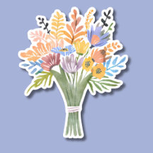 Boho Waterverf Bloemboeket Waterdicht