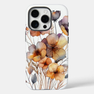 Boho Waterverf Botanische Bloemen iPhone 16 Pro Hoesje