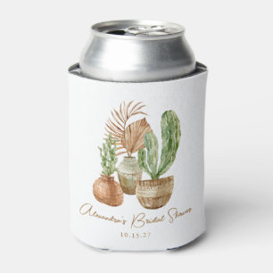 Boho Waterverf Cactus Pampas Plant Bruidsdouche Blikjeskoeler