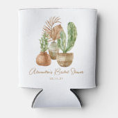 Boho Waterverf Cactus Pampas Plant Bruiloftsfeest Blikjeskoeler (Voorkant)