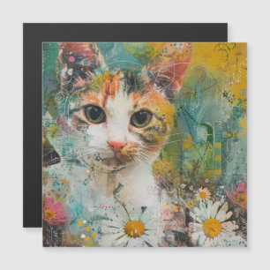 Boho Waterverf Cats - Aardse katachtige kunst (3)