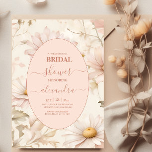 Boho Waterverf Daisy Vrijgezellenfeest Kaart