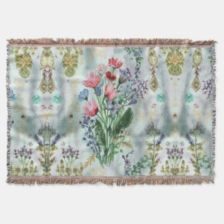 Boho Waterverf deken – Dromerige pastelworp