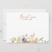 Boho Waterverf Dragonfly BEDANKT U Notitiekaartje (Voorkant)