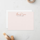 Boho Waterverf Dragonfly Shower DANK U Notitiekaartje (Voorkant / Achterkant in situ)