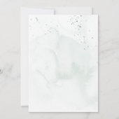 Boho Waterverf Eucalyptus en Lavendel Bruiloft Kaart (Achterkant)