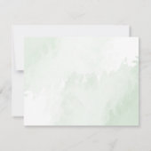 Boho Waterverf Eucalyptus Funeral Dank je wel Bedankkaart (Achterkant)