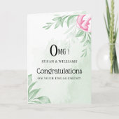 Boho Waterverf Eucalyptus gefeliciteerd Kaart (Voorkant)