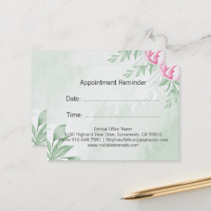 Boho Waterverf Eucalyptus Greenery Benoeming Afsprakenkaartje