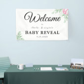 Boho Waterverf Eucalyptus Greenery Gender onthulli Spandoek (Beurs)