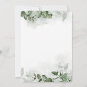 Boho Waterverf Eucalyptus Greenery RSVP Kaart (Achterkant)