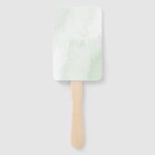 Boho Waterverf Eucalyptus groen Afstuderen Handwaaier (Achterkant)