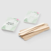 Boho Waterverf Eucalyptus groen ​baby shower Handwaaier (Niet-gemonteerd)