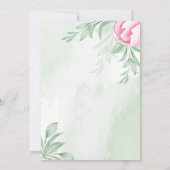 Boho Waterverf Eucalyptus laat scheiden Kaart (Achterkant)