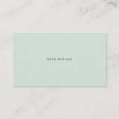 Boho Waterverf Eucalyptus Leaves Registry Card Visitekaartje (Achterkant)
