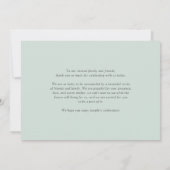 Boho Waterverf Eucalyptus Leaves Wedding Bedankkaart (Achterkant)