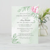 Boho Waterverf Eucalyptus-viering van het leven Kaart (Staand voorkant)