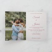 Boho Waterverf Floral Pampas Grass Foto Weddenscha (Binnen)