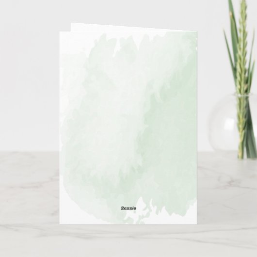 Boho Waterverf Gefeliciteerd Nieuw Huis Kaart (Achterkant)