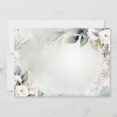 Boho Waterverf Greenery Floral Shiny Modern Save The Date (Achterkant)