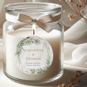 Boho waterverf groene eucalyptus en gouden Sticker