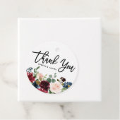 Boho Waterverf Herfst Bloemenguirlande Dank je wel Bedankjes Labels (In situ)