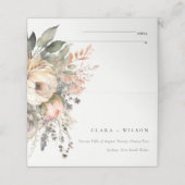 Boho Waterverf Herfst Herfst Bloemen Bruiloft Webs (Buitenkant ongevouwen)