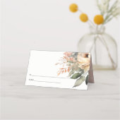 Boho Waterverf Herfst Herfst Bloemen Bruiloft Webs (Achterkant)