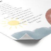 Boho waterverf het gebed van de heer poster (Hoek)