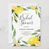 Boho Waterverf Lemon Vrijgezellenfeest Kaart (Voorkant)