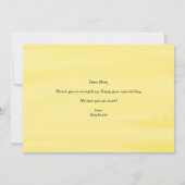 Boho Waterverf Lemon Wreath Happy Moederdag Kaart (Achterkant)