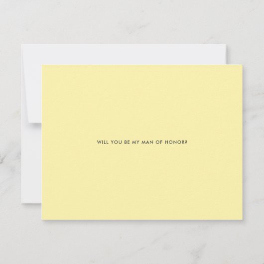 Boho Waterverf Lemon Wreath Man van Honor Kaart (Achterkant)