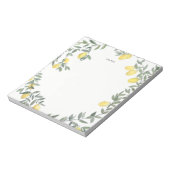 Boho Waterverf Lemon Wreath Notitieblok (Gedraaid)
