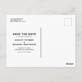 Boho Waterverf Lemon Wreath Summer Save the Date Briefkaart (Achterkant)
