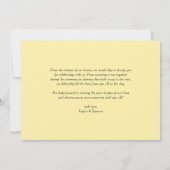 Boho Waterverf Lemon Wreath Summer Wedding Bedankkaart (Achterkant)