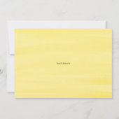 Boho Waterverf Lemon Wreath Summer Wedding Save The Date (Achterkant)