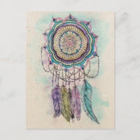 Boho Waterverf Mandala Dreamcatcher