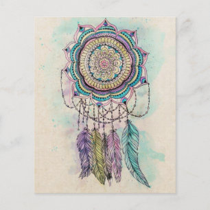 Boho Waterverf Mandala Dreamcatcher Flyer