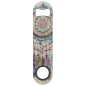 Boho Waterverf Mandala Dreamcatcher Speed Flessenopener (Achterkant)